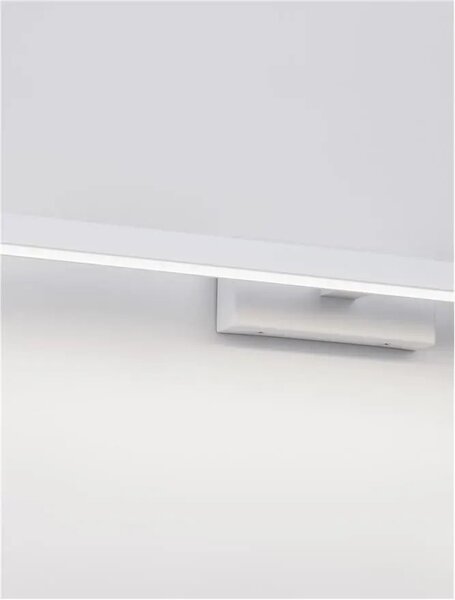 LED nástenné svietidlo Flat biele – Biela