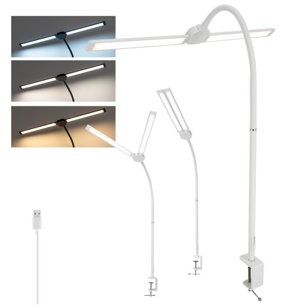 Brilagi - LED Stmievaná stolná lampa USB VARIO LED/14W/5V 3000-6000K biela