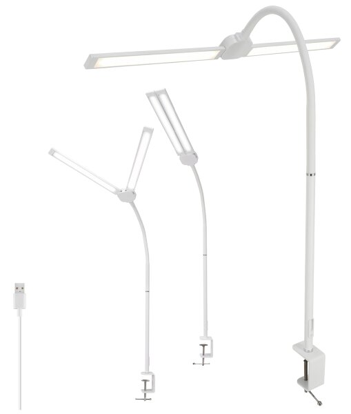Brilagi - LED Stmievaná stolná lampa USB VARIO LED/14W/5V 3000-6000K biela