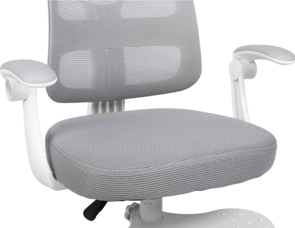Detská rastúca stolička Neoseat JUNI 013 — látka, sivá