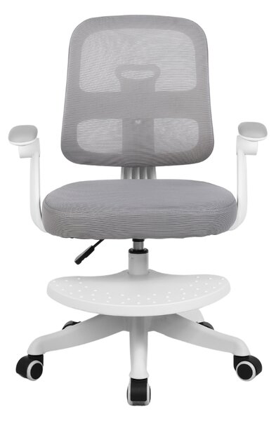 Detská rastúca stolička Neoseat JUNI 013 — látka, sivá
