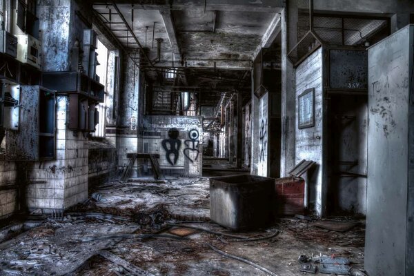 DIMEX | Vliesové fototapety na stenu Stará chodba MS-5-0859 | 375 x 250 cm | modrá, biela, šedá