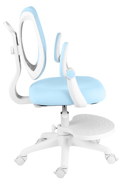 Detská rastúca stolička Neoseat JUNI 022 — látka, prateľný poťah, modrá