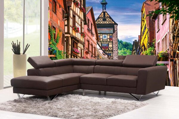 DIMEX | Vliesové fototapety na stenu Krásna francúzska dedina MS-5-0987 | 375 x 250 cm | vicefarebná, žltá, oranžová, ružová
