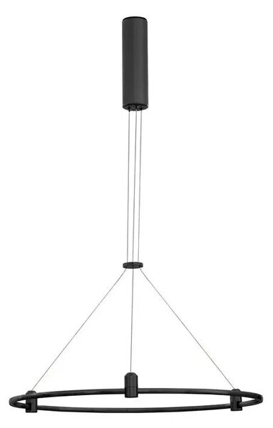LED luster na lanku Dion 1 čierne – Čierna