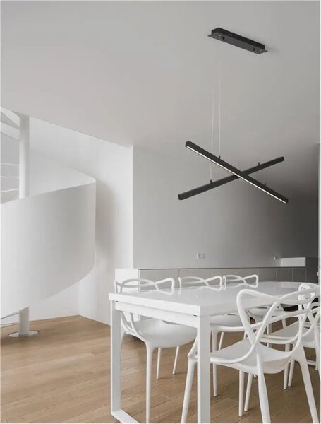 LED luster X-Line 100 čierne – Čierna