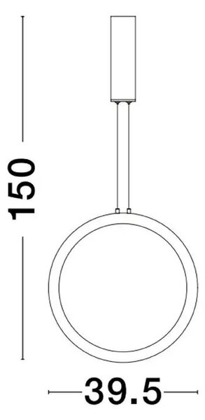 LED luster Change 40 zlaté – Zlatá