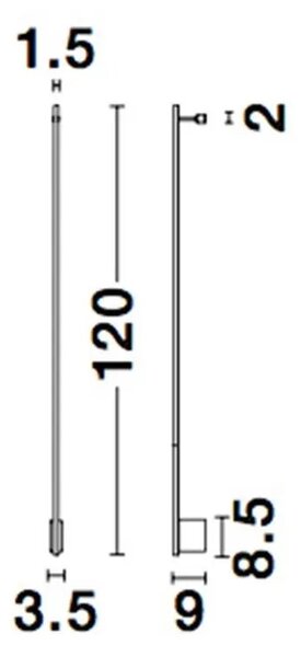 LED nástenné svietidlo Gropius 120
