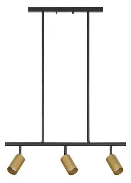 LED luster Pogno 72 čierne – GU10