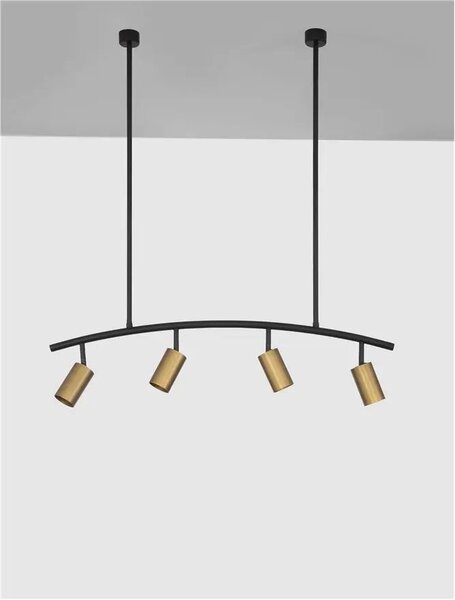 LED luster Pogno 965 čierne – GU10