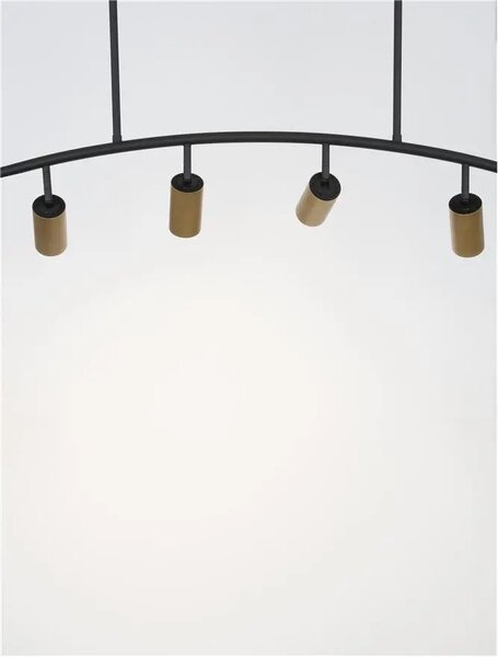 LED luster Pogno 965 čierne – GU10