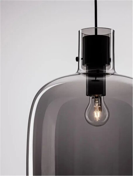 Luster na lanku Cinzia 30 smoky – Dymové sklo