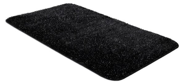 Kúpeľňový koberček SYNERGY glamour / lurex, čierny