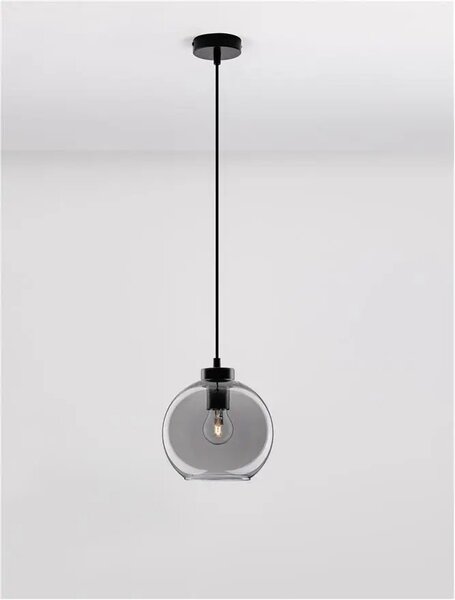 Luster na lanku Palmer B 30 čierne – E27