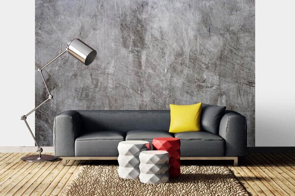 DIMEX | Vliesové fototapety na stenu Textúra betónovej steny MS-5-2639 | 375 x 250 cm | šedá