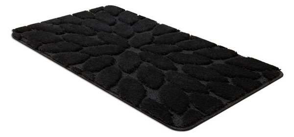 Sada kúpeľňových koberčekov SUPREME STONES kamienky, čierna