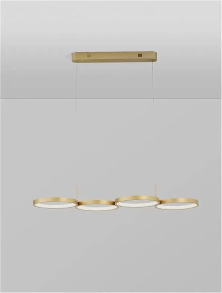 LED luster Magnus 84 zlaté – Zlatá