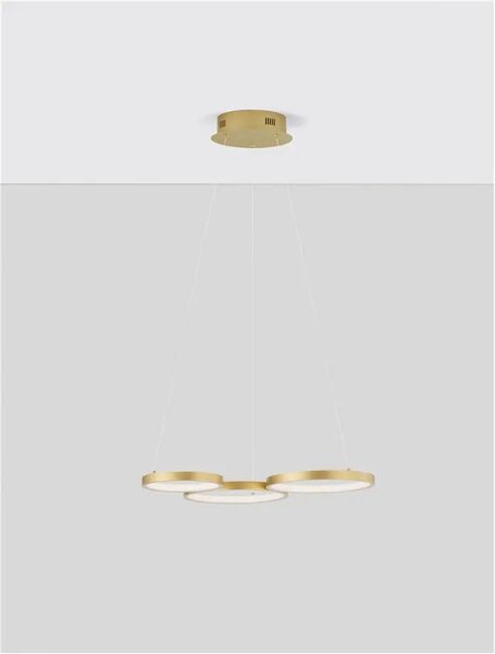 LED luster Magnus 55 zlaté – Zlatá