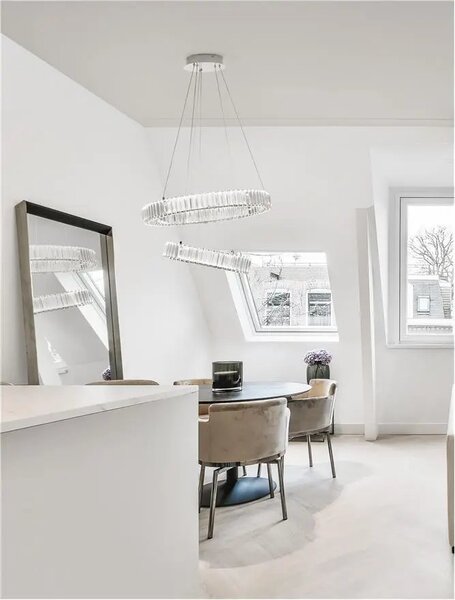 Krištáľový luster Aurelia 2 chróm – Sivá