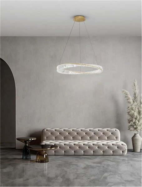 Krištáľový luster Aurelia 45W 80 zlaté – Zlatá