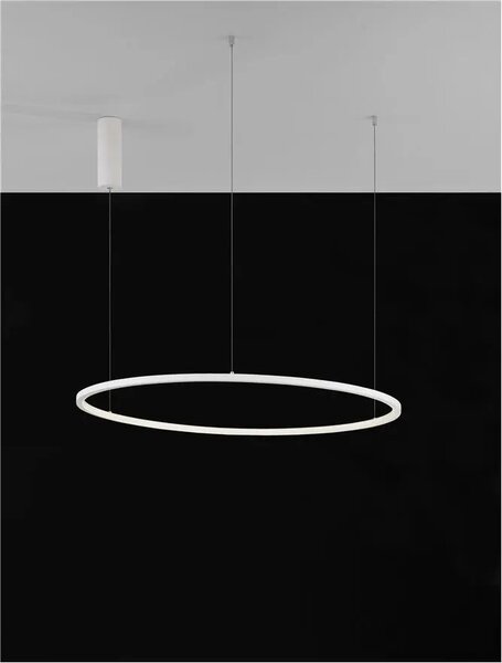 LED luster Tarquin 80 biele – Biela
