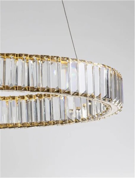 Krištáľový luster Aurelia 40W 60 zlaté – Zlatá