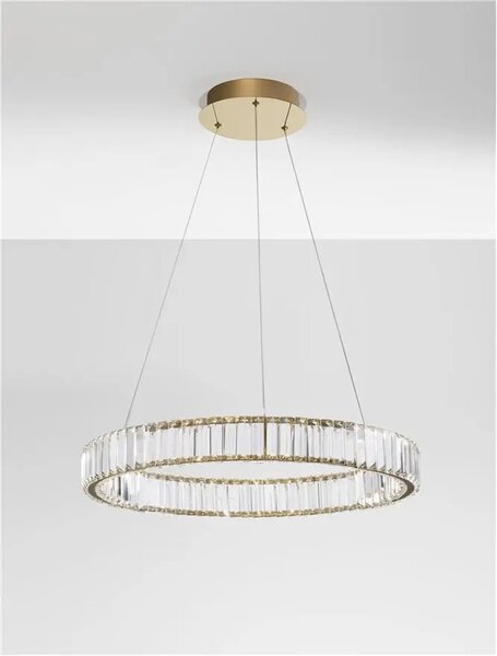 Krištáľový luster Aurelia 40W 60 zlaté – Zlatá
