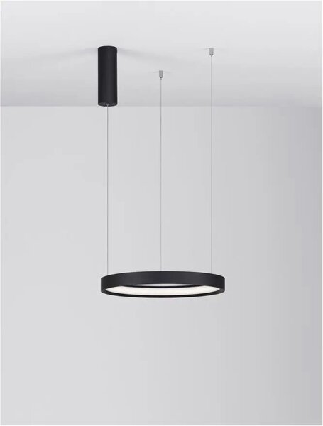 LED luster Perrine 40 čierne – Čierna