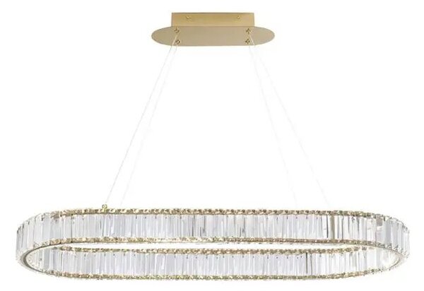 Krištáľový luster Aurelia 92 zlaté – LED
