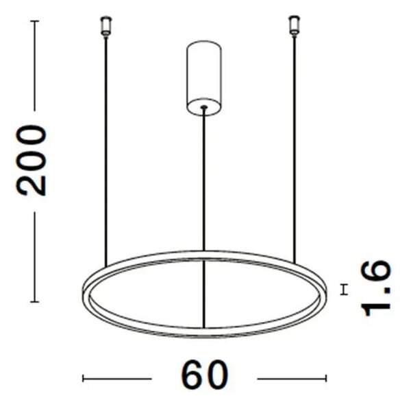 LED luster Tarquin 60 zlaté – Zlatá