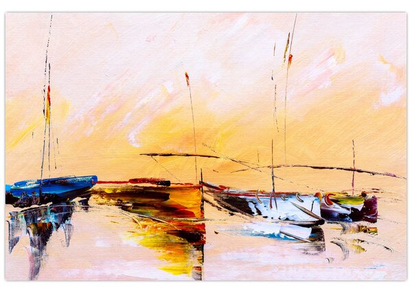 Obraz - Maľba loďou (90x60 cm)