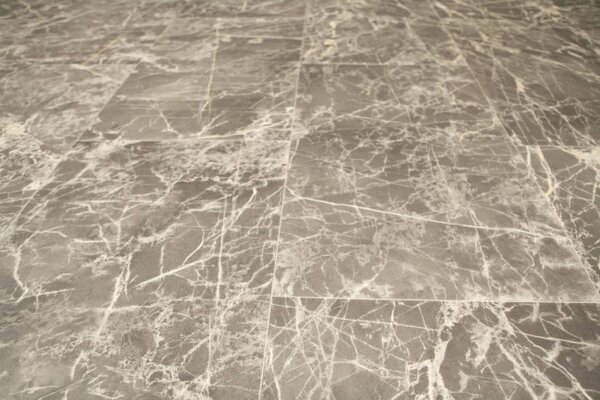 PVC podlaha Ultimate Stone Portoro 598 Marmur sivá / krémová