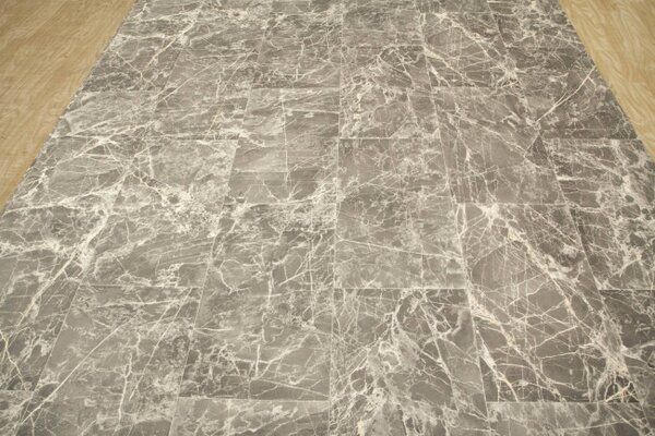 PVC podlaha Ultimate Stone Portoro 598 Marmur sivá / krémová
