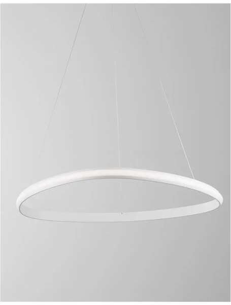 LED luster Aries 74 biele – Biela