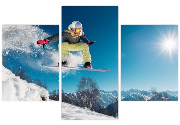 Obraz - Snowboardista (90x60 cm)