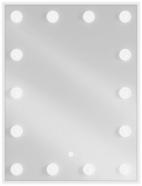 Mexen Dona, obdĺžnikové zrkadlo s osvetlením, 60x80cm, 9818-060-080-611-00