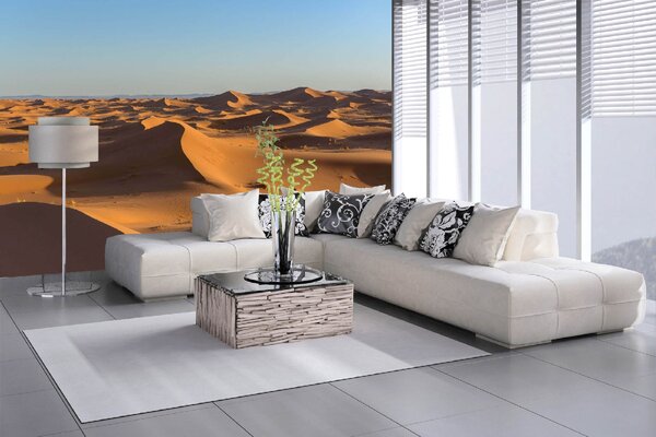 DIMEX | Vliesové fototapety na stenu Púšť Sahara MS-5-1935 | 375 x 250 cm | modrá, žltá