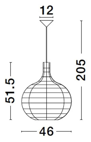 Rustikálny luster Griffin 46 Ratan – E27