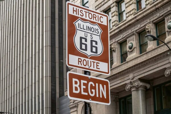 DIMEX | Vliesové fototapety na stenu Route 66 v Illinois MS-5-2143 | 375 x 250 cm | čierna, hnedá, šedá