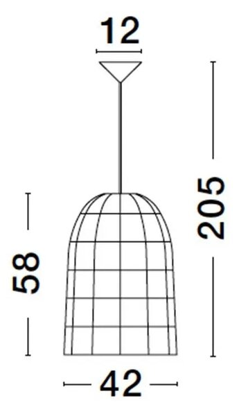 Rustikálny luster Griffin 42 ratan – E27