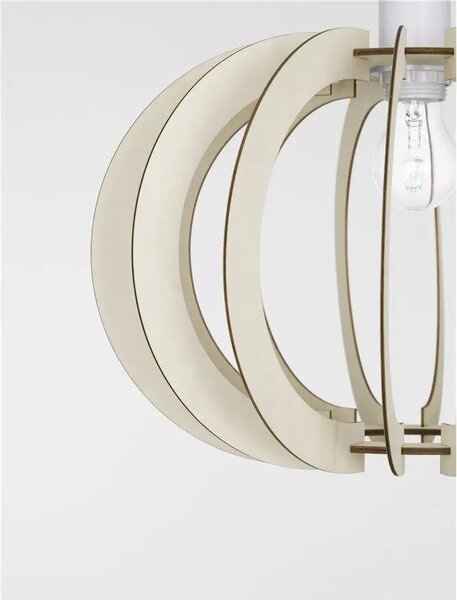 Drevený luster Ottoline 40 biele – Biela