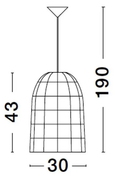 Rustikálny luster Aurora 30 ratan – Hnedá