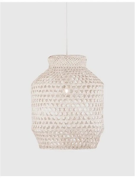 Rustikálny luster Mia 35 biele – Biela