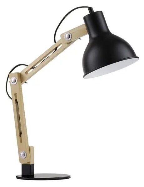 Drevená stolová lampa Grou 41.3 čierne – Čierna