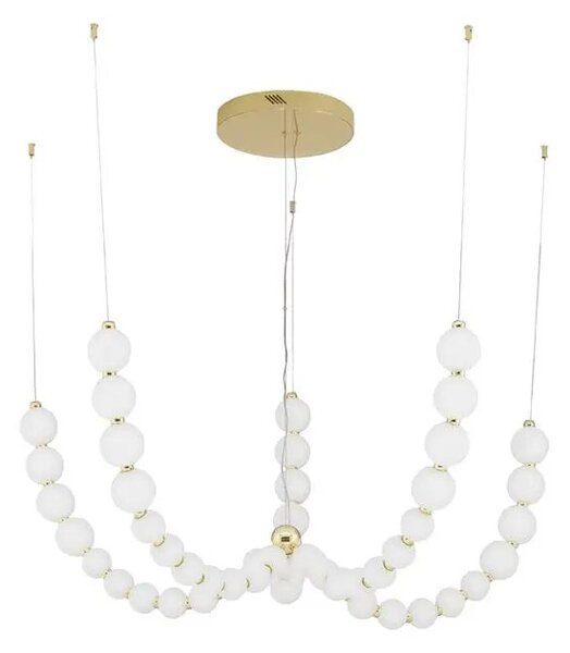 Luster na lanku Perla 118 zlaté – LED