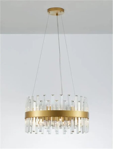 Luxusný luster Crown 55 zlaté – Zlatá