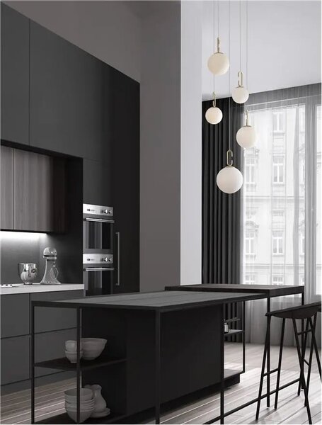 Rustikálny luster Hook 42 zlaté – LED