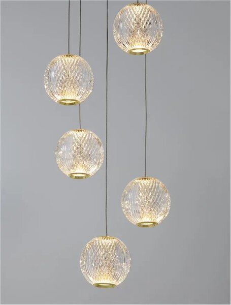 Luster na lanku Brillante 30 zlaté – Zlatá