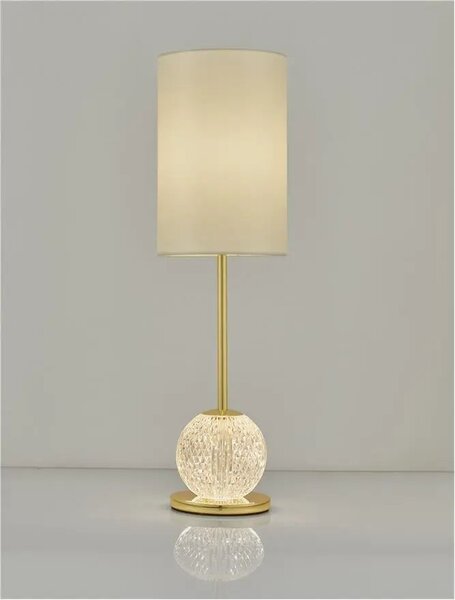 Rustikálna stolová lampa Brillante 15.5 zlaté – LED