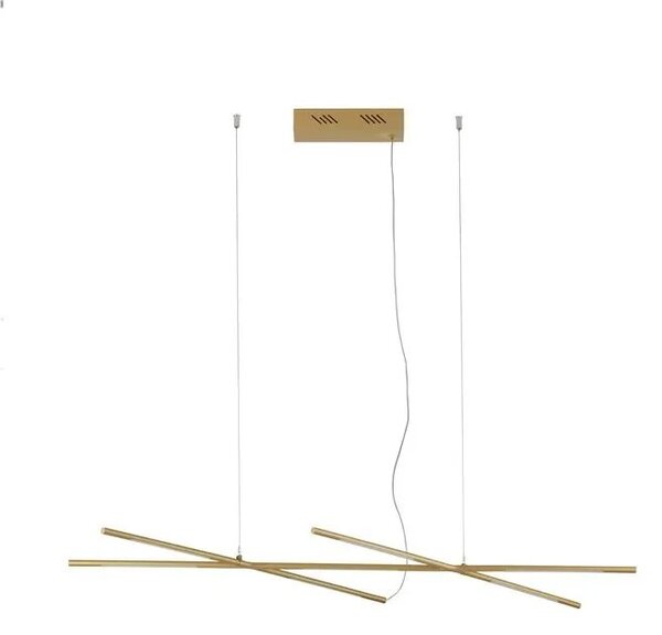 LED luster Raccio 115 zlaté – Zlatá